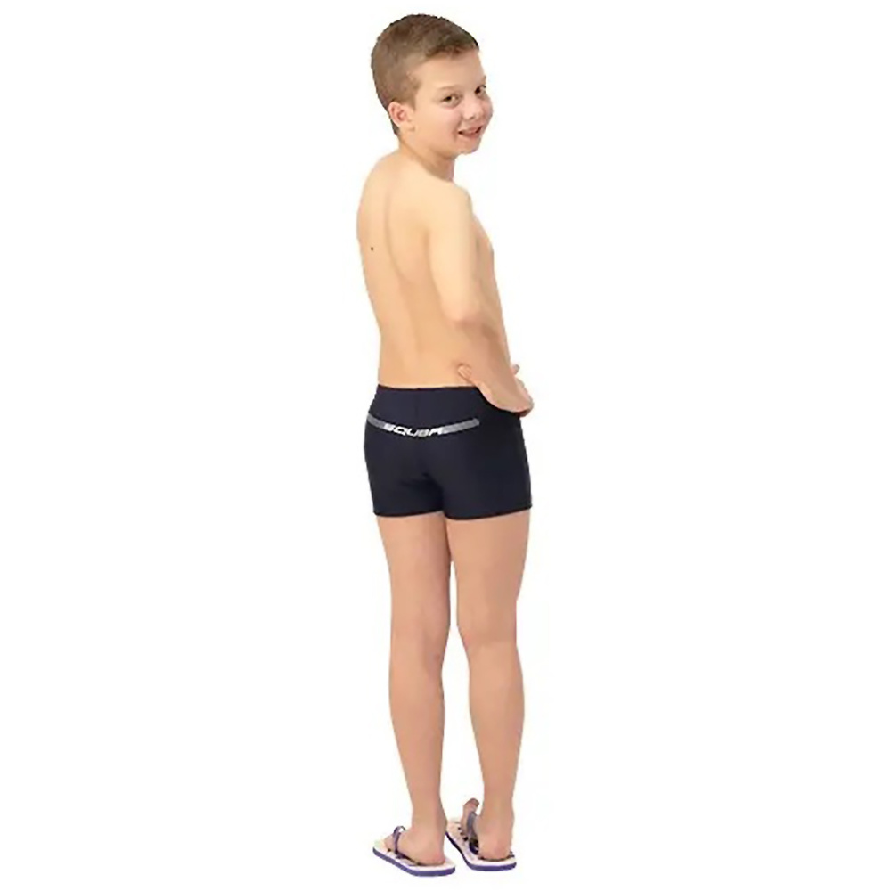 SQUBA TRAINING NAVY BOY BOXER SHORTS. 