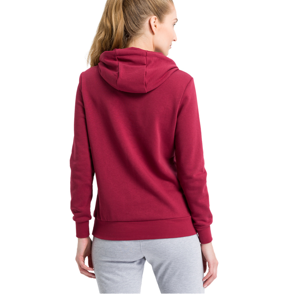 SUDADERA CON CAPUCHA ERIMA, BURDEOS MUJER. 