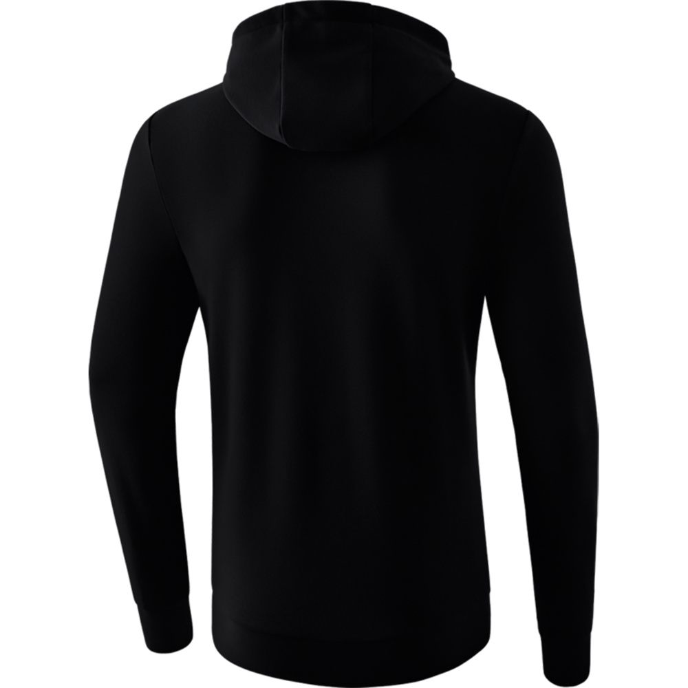 SUDADERA CON CAPUCHA ERIMA, NEGRA HOMBRE. 