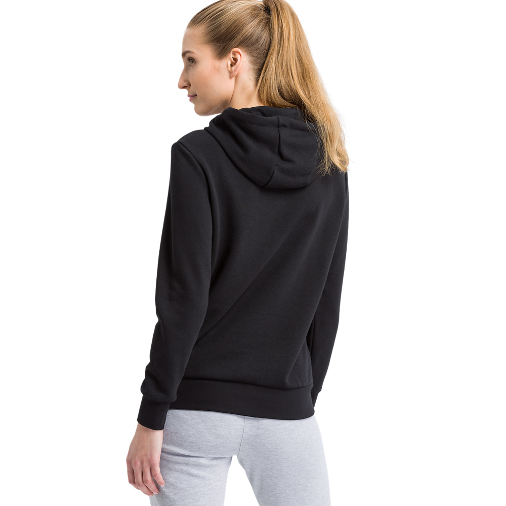 Sudadera Negra de Mujer con Capucha y Bolsillos