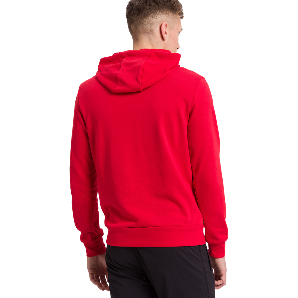 SUDADERA CON CAPUCHA ERIMA, ROJA HOMBRE. 