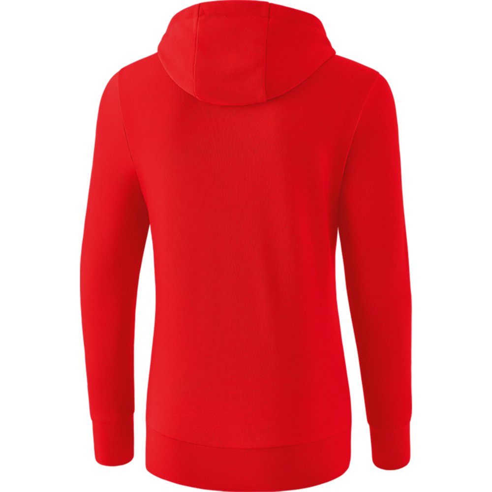 SUDADERA CON CAPUCHA ERIMA, ROJA MUJER. 