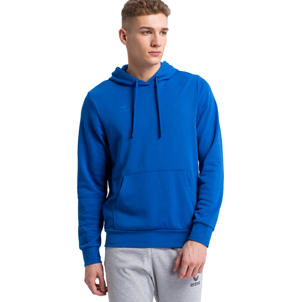 SUDADERA CON CAPUCHA ERIMA, ROYAL HOMBRE. 