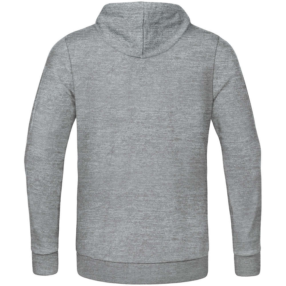 SUDADERA CON CAPUCHA JAKO BASE, GRIS MELANGE HOMBRE. 