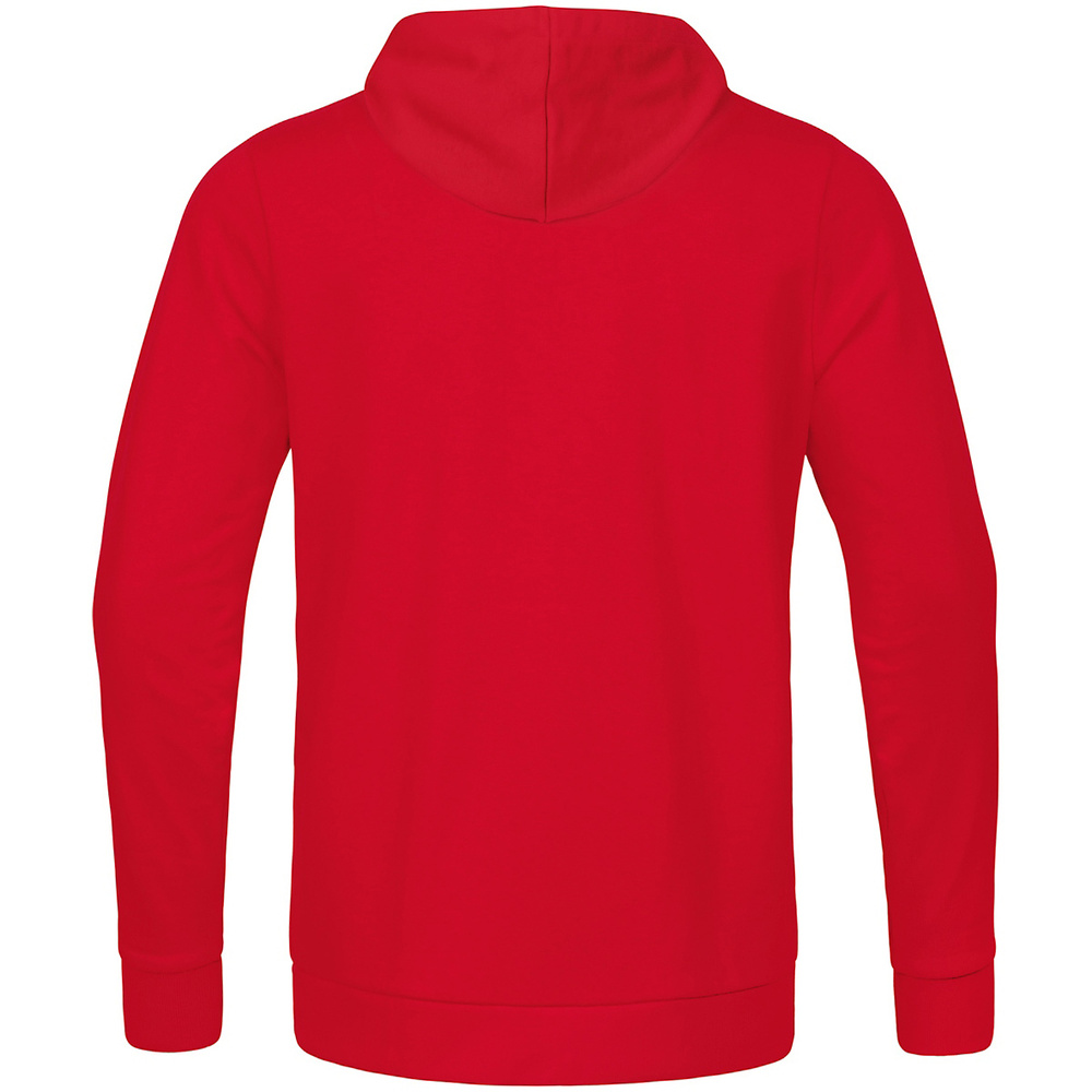 SUDADERA CON CAPUCHA JAKO BASE, ROJA HOMBRE. 