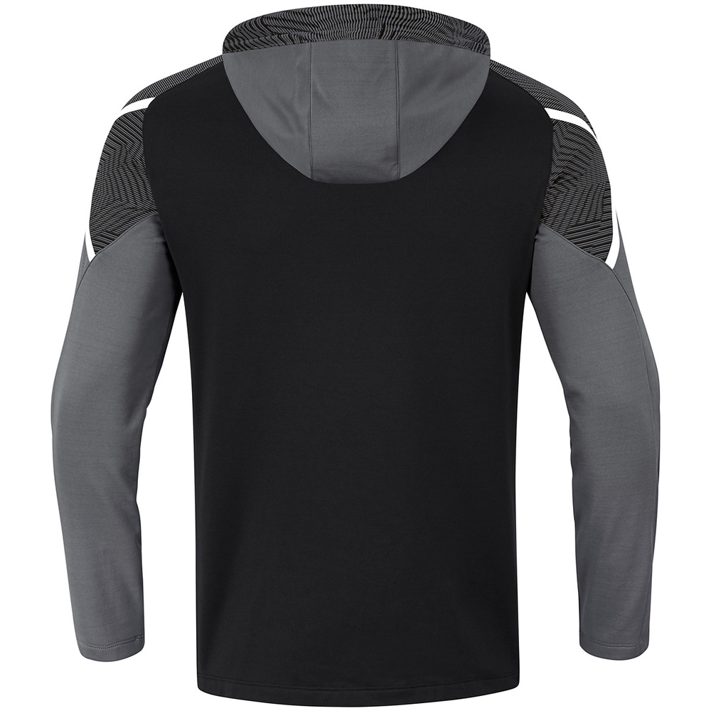 SUDADERA CON CAPUCHA JAKO PERFORMANCE, NEGRA-ANTRACITA HOMBRE. 