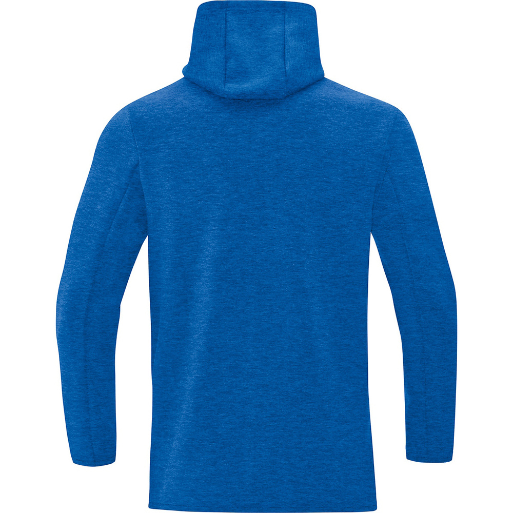 SUDADERA CON CAPUCHA JAKO PREMIUM BASICS, ROYAL MELANGE HOMBRE. 