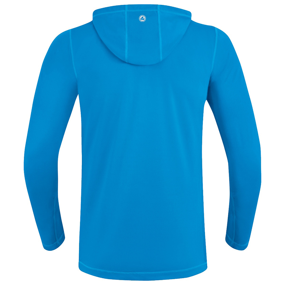 SUDADERA CON CAPUCHA JAKO RUN 2.0, AZUL JAKO HOMBRE. 