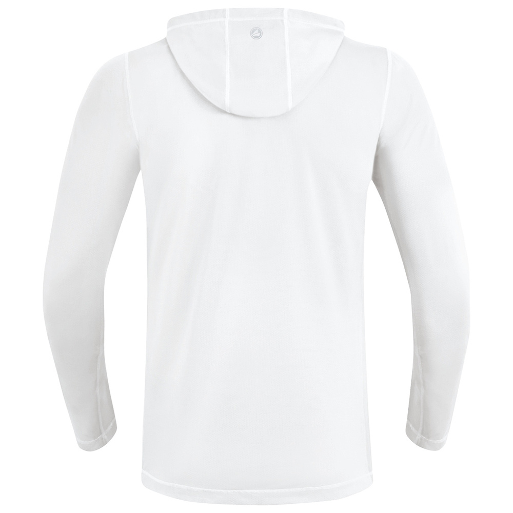 SUDADERA CON CAPUCHA JAKO RUN 2.0, BLANCA HOMBRE. 