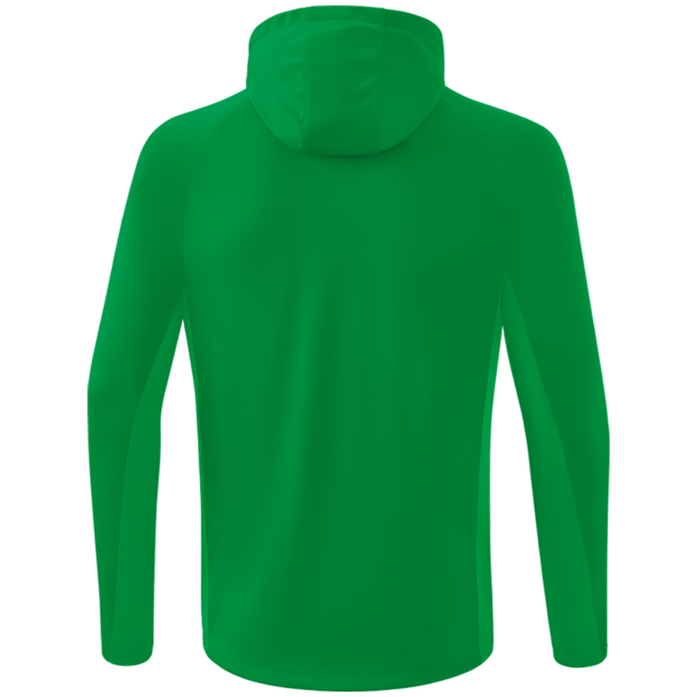 SUDADERA ENTRENAMIENTO CON CAPUCHA ERIMA LIGA STAR, ESMERALDA UNISEX. 