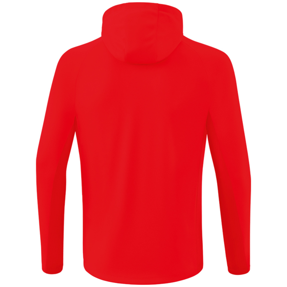 SUDADERA ENTRENAMIENTO CON CAPUCHA ERIMA LIGA STAR, ROJA UNISEX. 