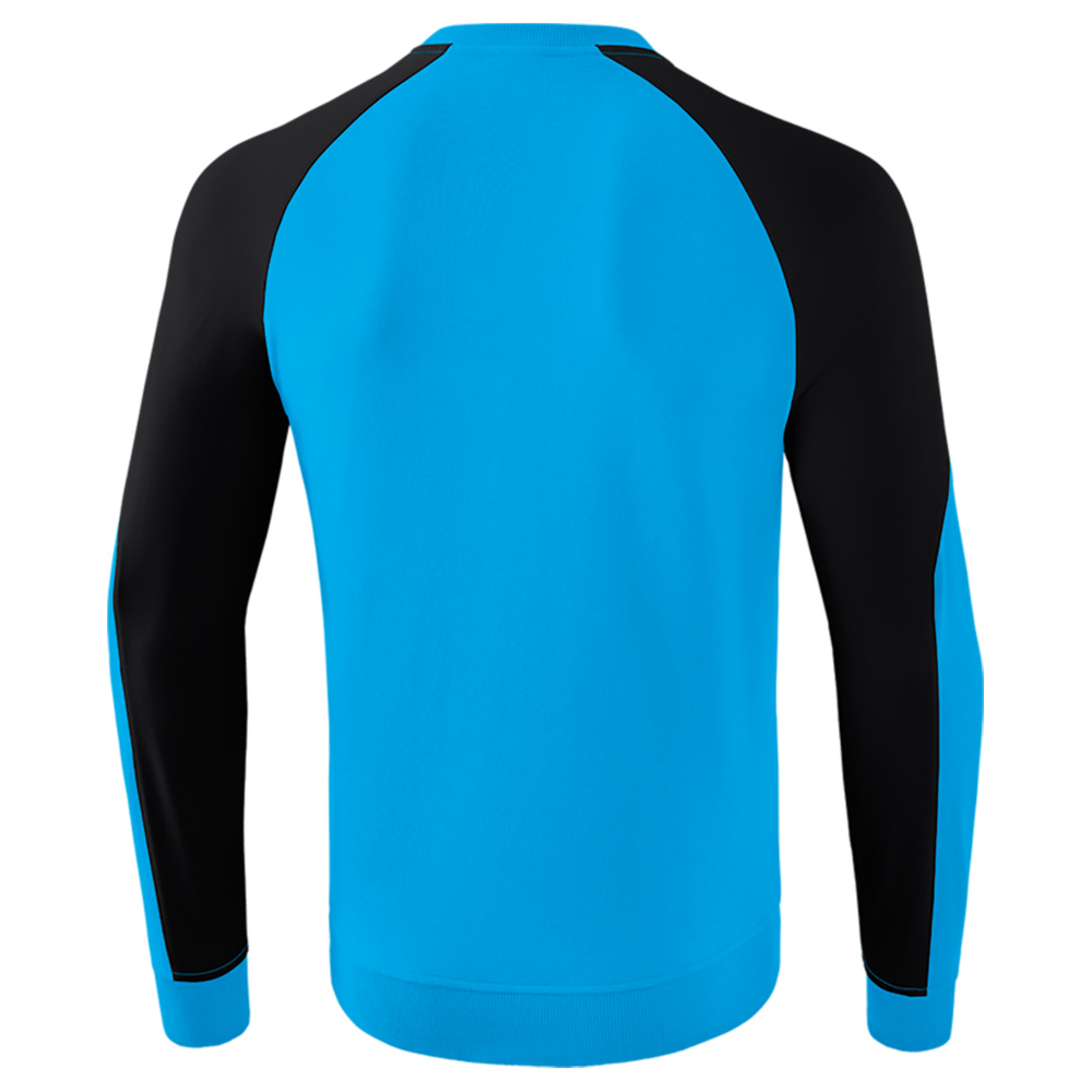 SUDADERA ERIMA ESSENTIAL 5-C, CURACAO-NEGRA HOMBRE. 