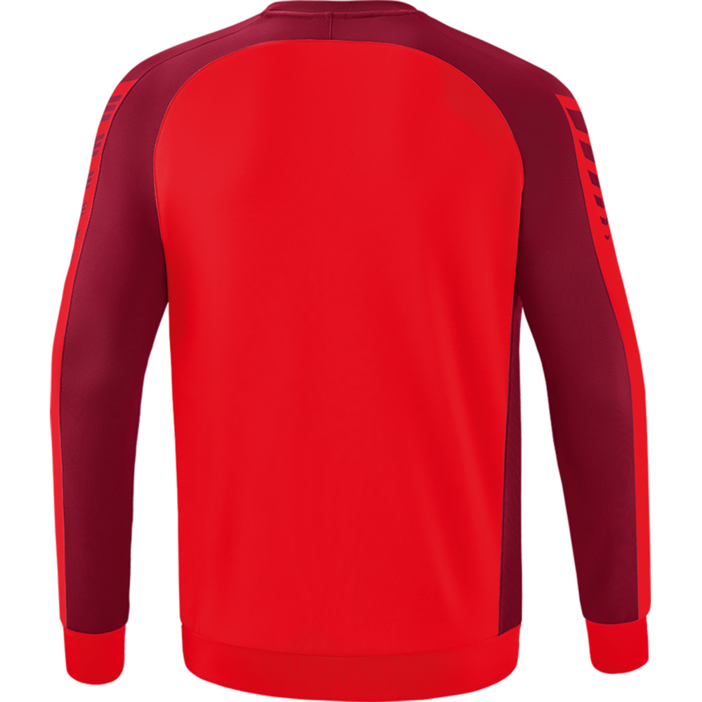 SUDADERA ERIMA SIX WINGS, ROJA-BLANCA HOMBRE. 