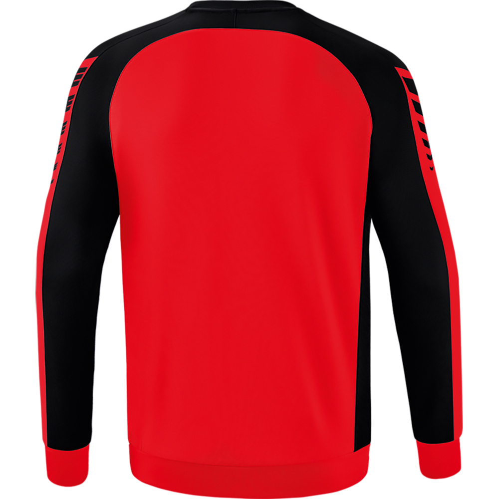 SUDADERA ERIMA SIX WINGS, ROJA-NEGRA HOMBRE. 