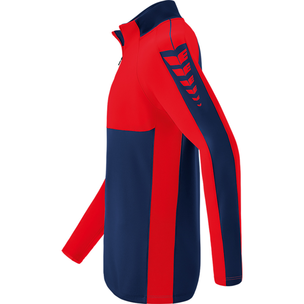 SUDADERA ERIMA SIX WINGS TRAINING TOP, MARINO-ROJA HOMBRE. 