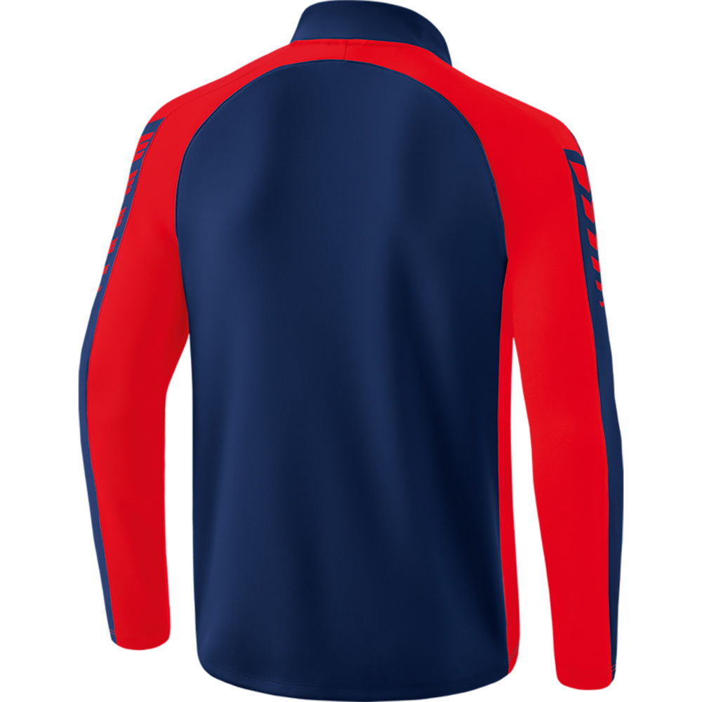 SUDADERA ERIMA SIX WINGS TRAINING TOP, MARINO-ROJA HOMBRE. 