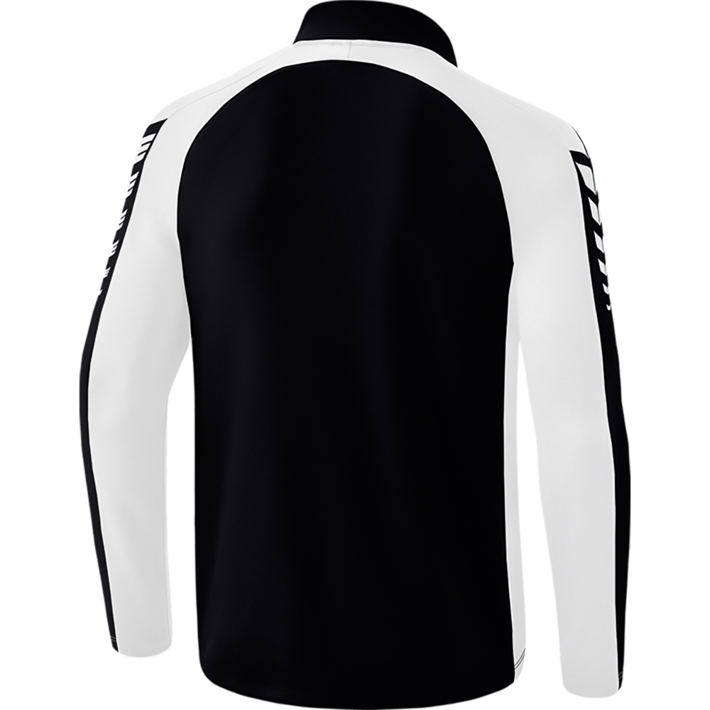 SUDADERA ERIMA SIX WINGS TRAINING TOP, NEGRA-BLANCA HOMBRE. 