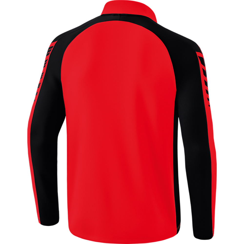 SUDADERA ERIMA SIX WINGS TRAINING TOP, ROJA-NEGRA HOMBRE. 