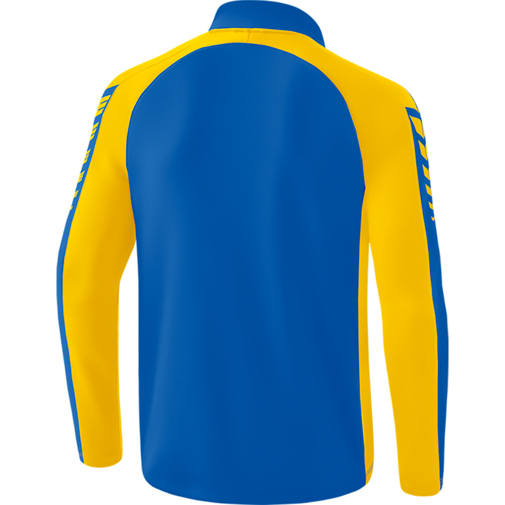 SUDADERA ERIMA SIX WINGS TRAINING TOP, ROYAL-AMARILLA HOMBRE. 