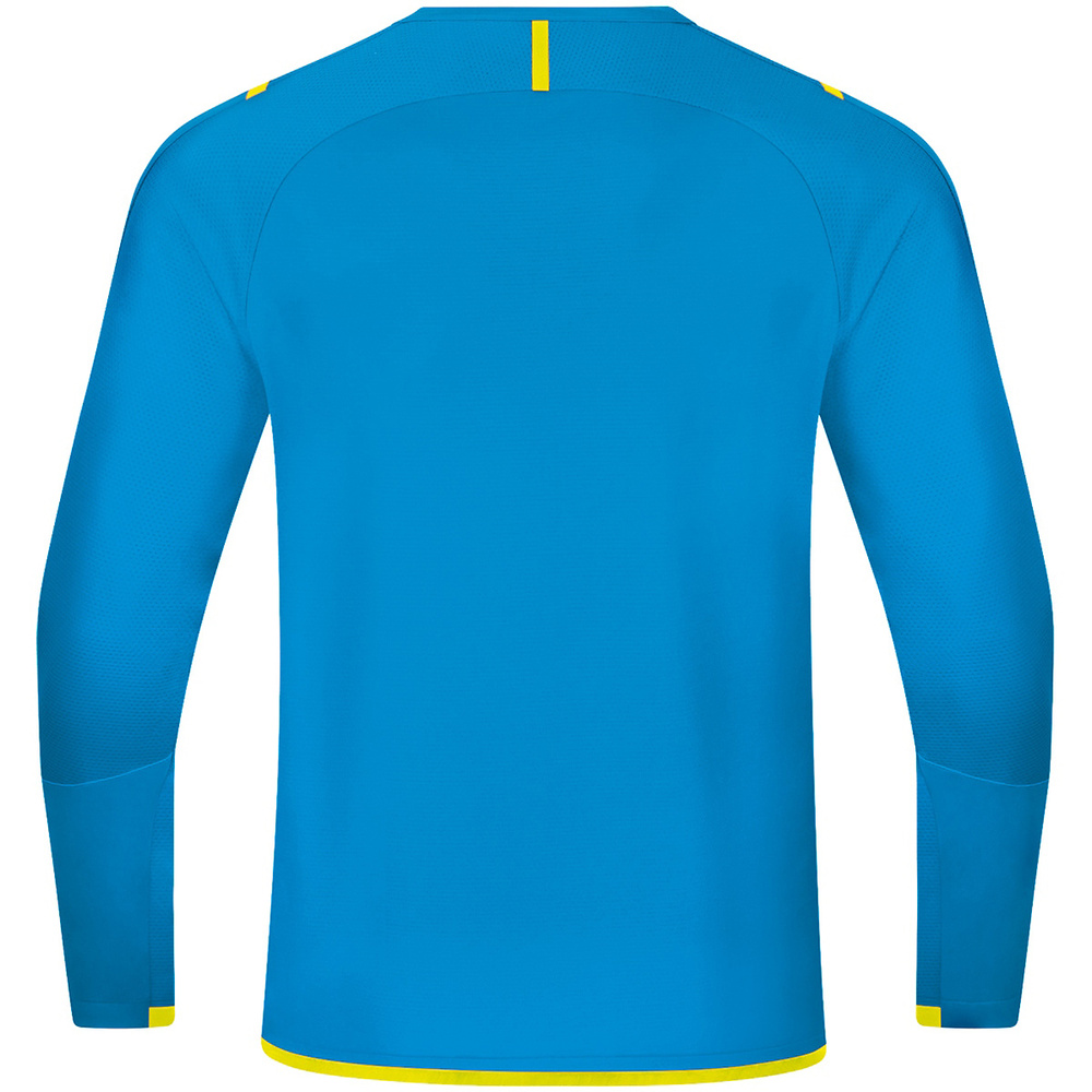 SUDADERA JAKO CHALLENGE, AZUL JAKO-AMARILLA HOMBRE. 