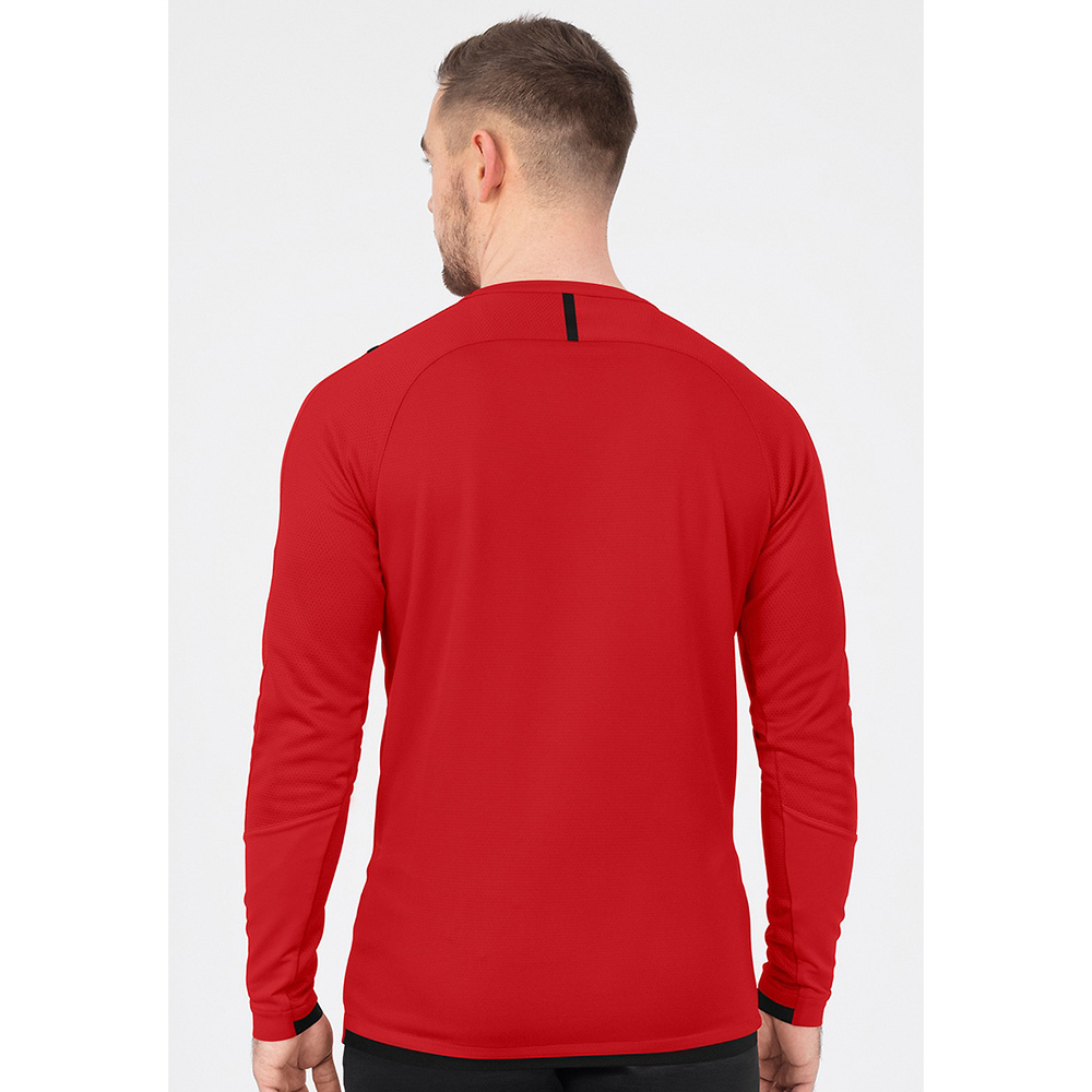 SUDADERA JAKO CHALLENGE, ROJA-NEGRA HOMBRE. 