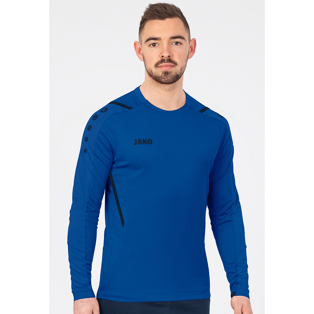 SUDADERA JAKO CHALLENGE, ROYAL-MARINO HOMBRE. 