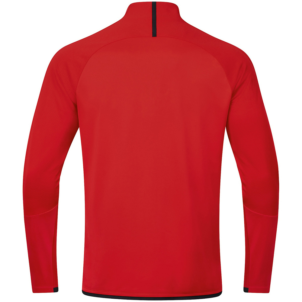 SUDADERA ZIP TOP JAKO CHALLENGE, ROJA-NEGRA HOMBRE. 