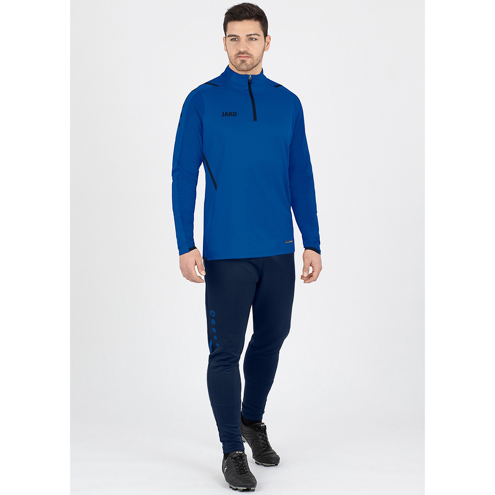 SUDADERA ZIP TOP JAKO CHALLENGE, ROYAL-MARINO HOMBRE. 