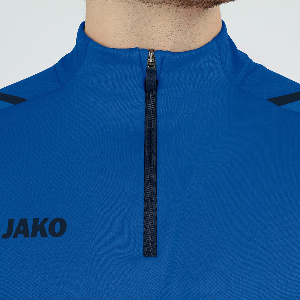 SUDADERA ZIP TOP JAKO CHALLENGE, ROYAL-MARINO HOMBRE. 