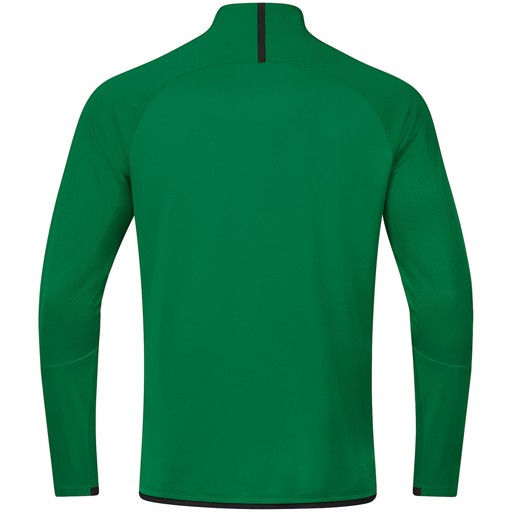 SUDADERA ZIP TOP JAKO CHALLENGE, VERDE-NEGRA HOMBRE. 