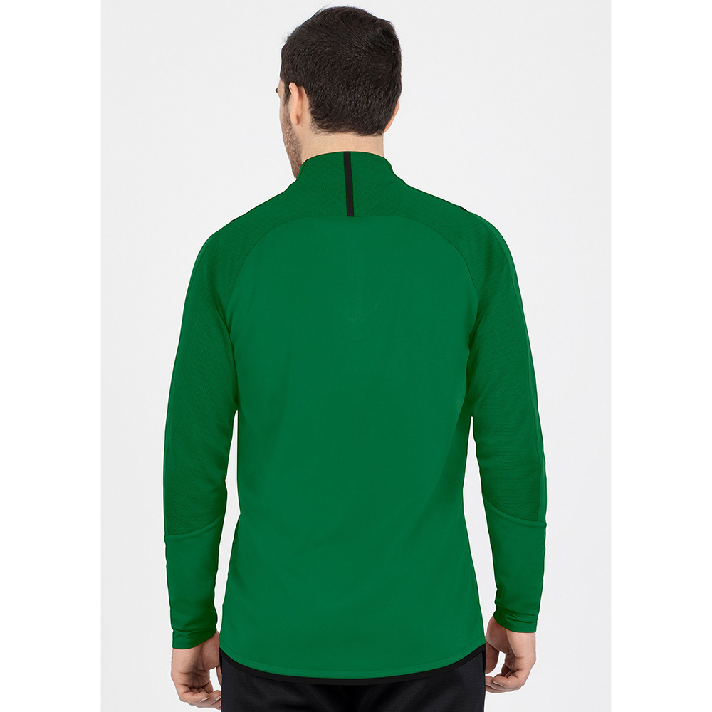 SUDADERA ZIP TOP JAKO CHALLENGE, VERDE-NEGRA HOMBRE. 