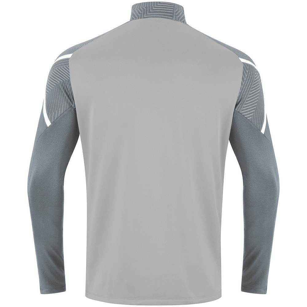 SUDADERA ZIP TOP JAKO PERFORMANCE, GRIS-GRIS PIEDRA HOMBRE. 