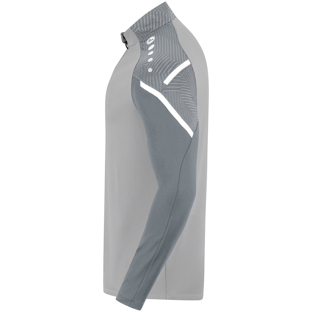 SUDADERA ZIP TOP JAKO PERFORMANCE, GRIS-GRIS PIEDRA HOMBRE. 