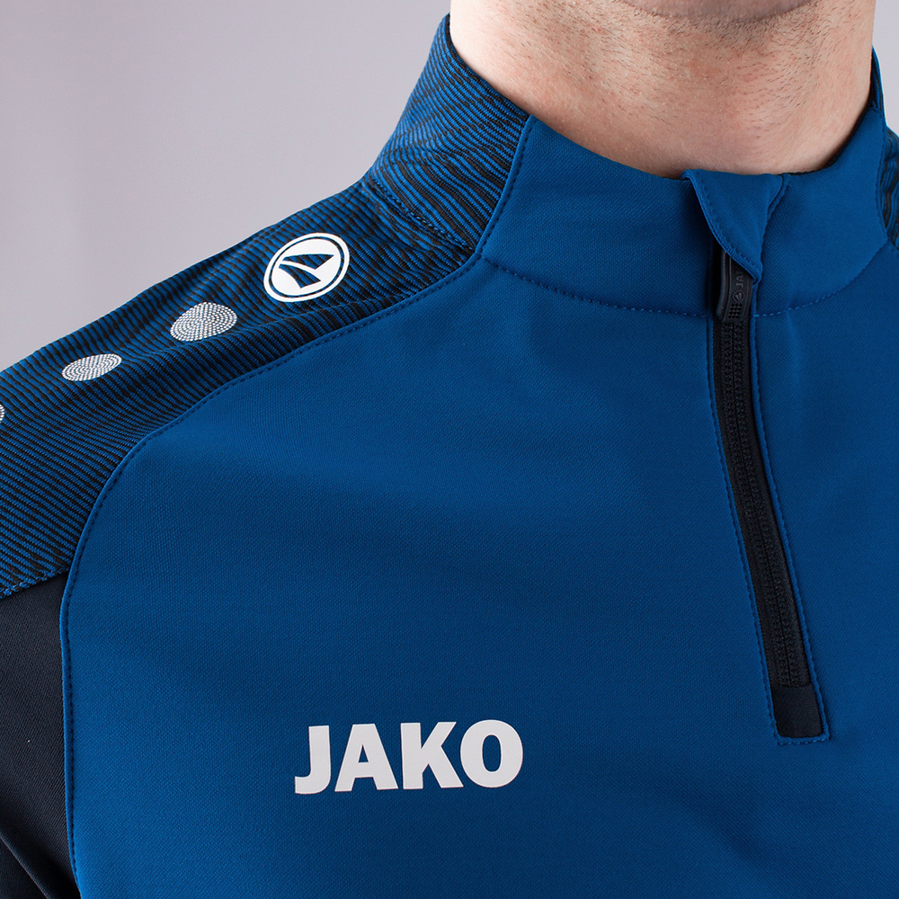 SUDADERA ZIP TOP JAKO PERFORMANCE, ROYAL-MARINO HOMBRE. 