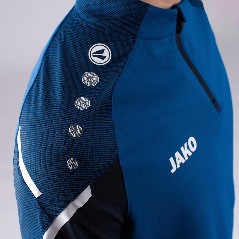 SUDADERA ZIP TOP JAKO PERFORMANCE, ROYAL-MARINO NIÑO. 