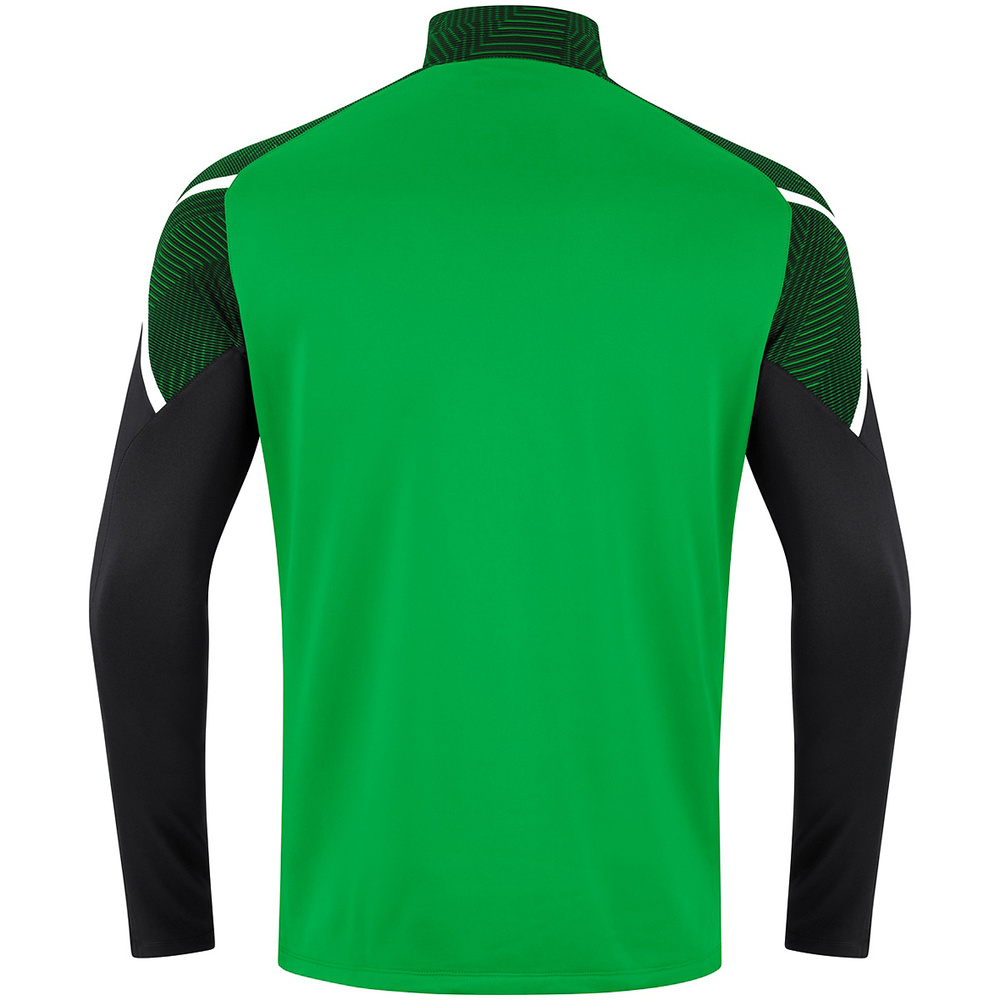 SUDADERA ZIP TOP JAKO PERFORMANCE, VERDE-NEGRA HOMBRE. 