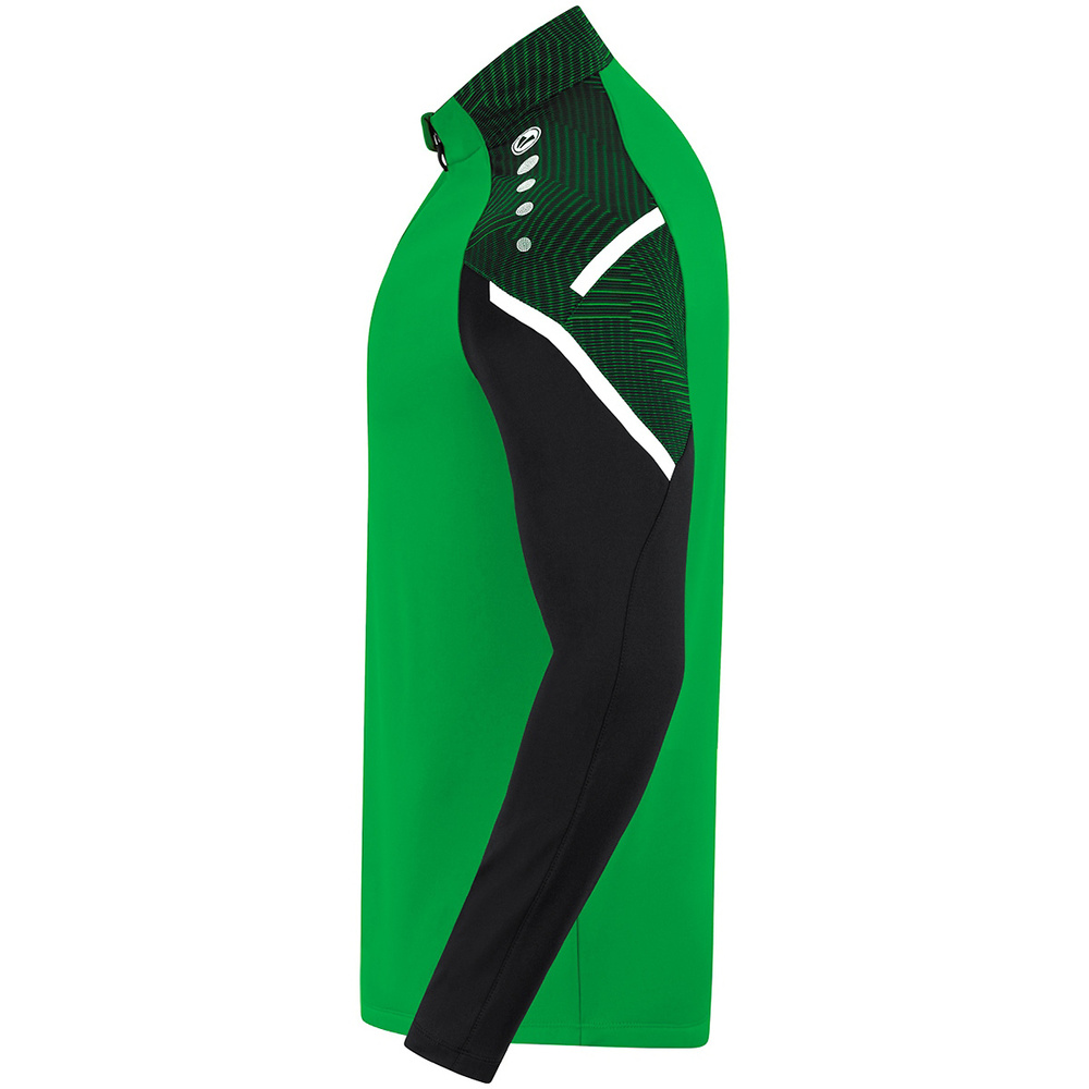 SUDADERA ZIP TOP JAKO PERFORMANCE, VERDE-NEGRA HOMBRE. 