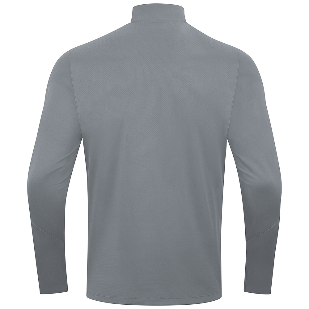 SUDADERA ZIP TOP JAKO POWER, GRIS PIEDRA-BLANCA NIÑO. 