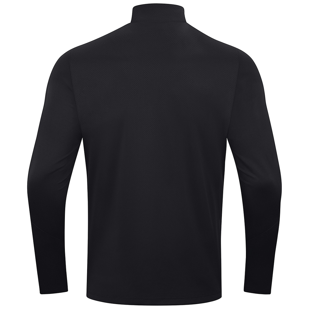 SUDADERA ZIP TOP JAKO POWER, NEGRA-AMARILLA NIÑO. 