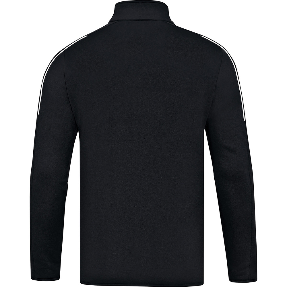 SUDADERA ZIPTOP JAKO CLASSICO, NEGRA HOMBRE. 