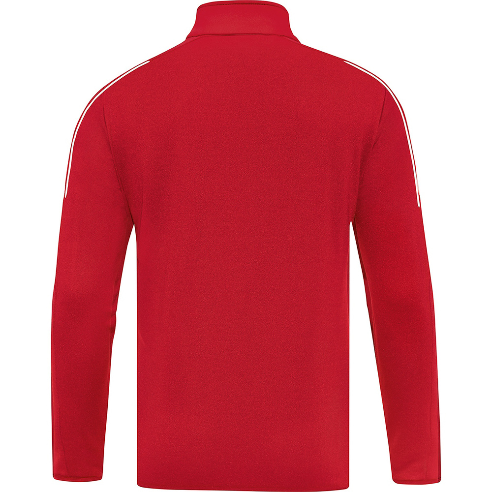 SUDADERA ZIPTOP JAKO CLASSICO, ROJA HOMBRE. 