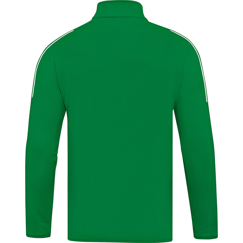 SUDADERA ZIPTOP JAKO CLASSICO, VERDE HOMBRE. 