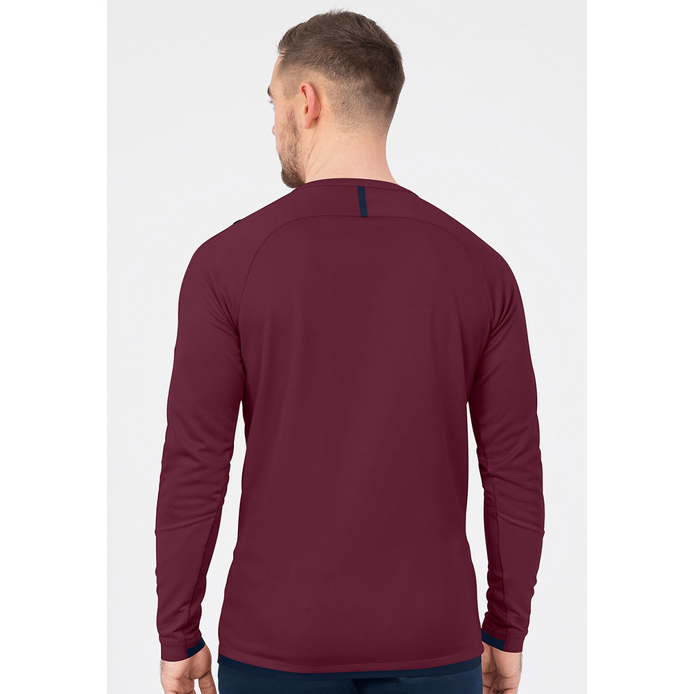 SWEATER JAKO CHALLENGE, MAROON-SEABLUE MEN. 