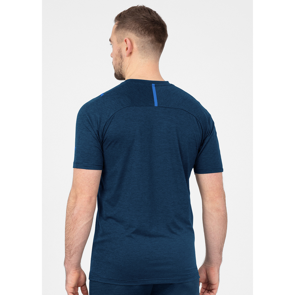 T-SHIRT JAKO CHALLENGE, SEABLUE MELANGE-ROYAL MEN. 