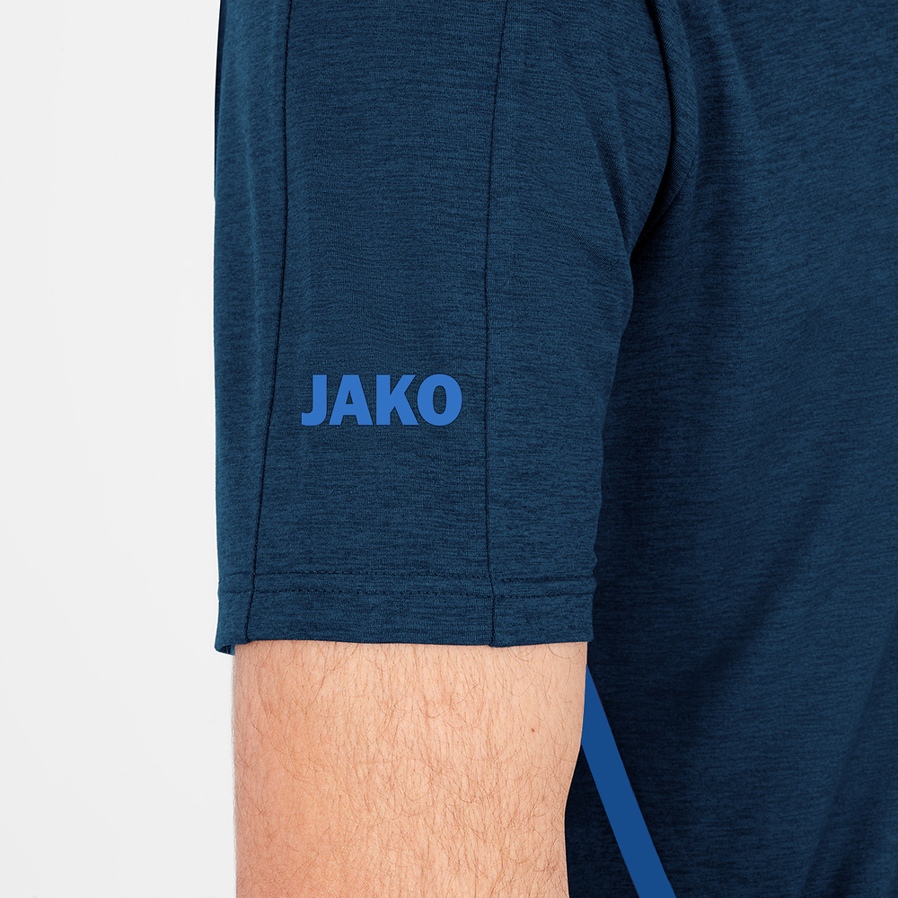 T-SHIRT JAKO CHALLENGE, SEABLUE MELANGE-ROYAL MEN. 