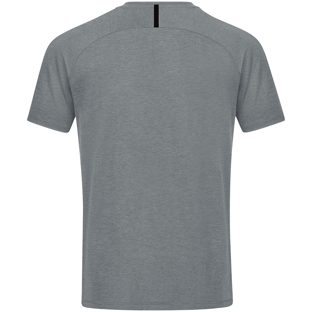 T-SHIRT JAKO CHALLENGE, STONE GREY MELANGE-BLACK KIDS. 