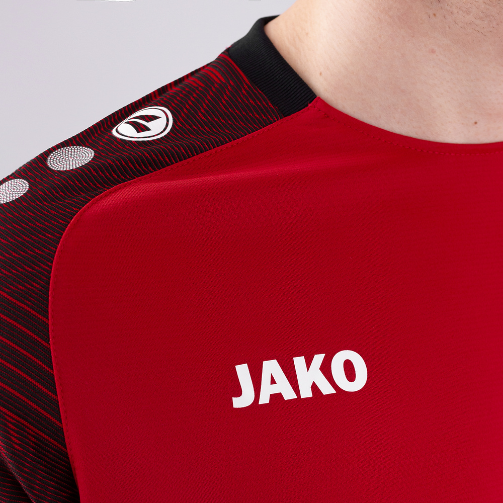 T-SHIRT JAKO PERFORMANCE, RED-BLACK KIDS. 