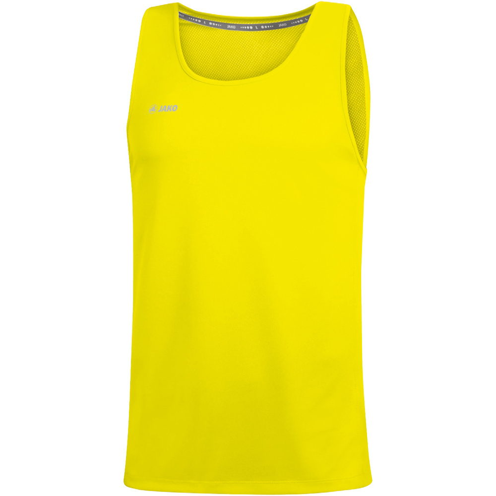 TANK TOP JAKO RUN 2.0, NEON YELLOW KIDS. 