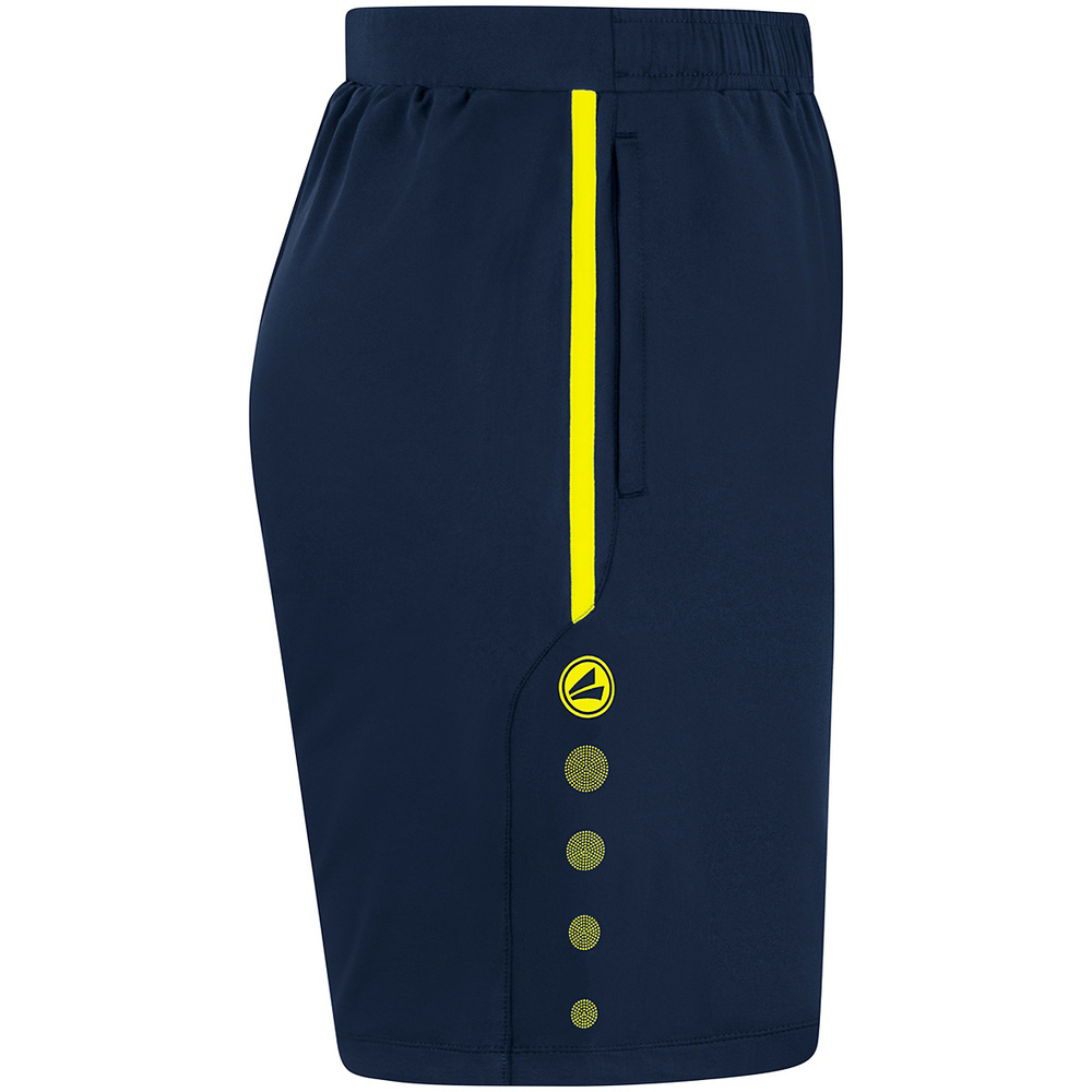 TRAINING SHORTS JAKO ALLROUND, SEABLUE-NEON YELLOW MEN. 