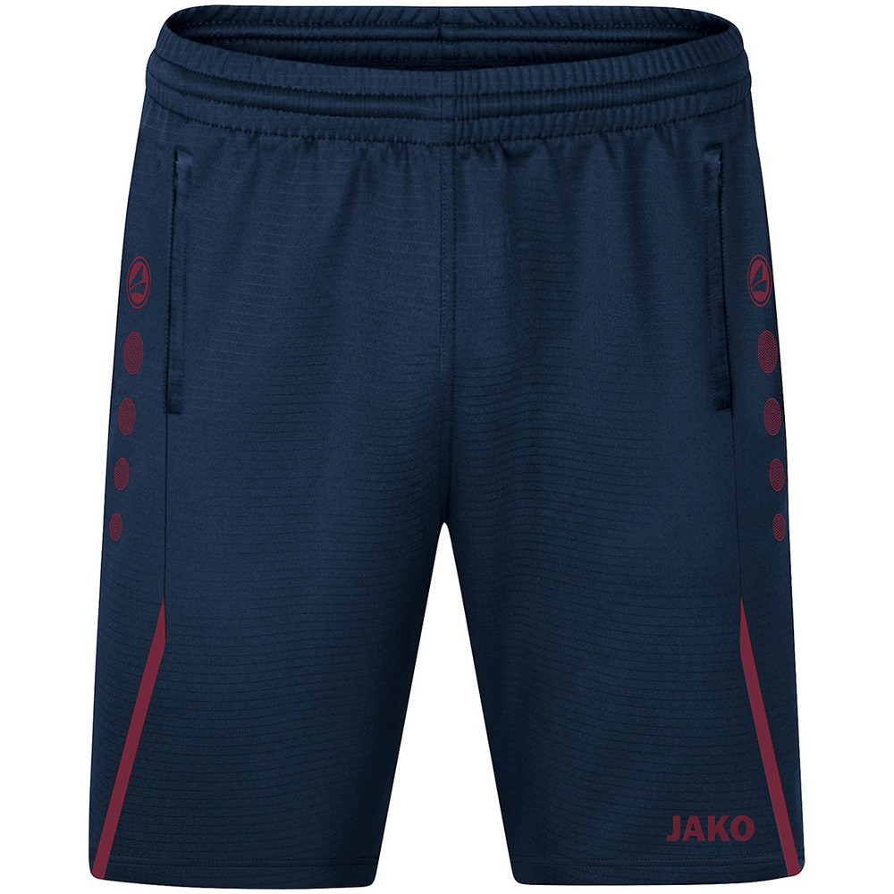 TRAINING SHORTS JAKO CHALLENGE, SEABLUE-MAROON KIDS. 